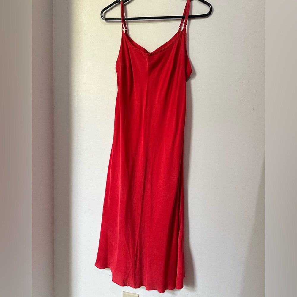 Anthropologie Dress Pure + Good Red Women's Slip Dress